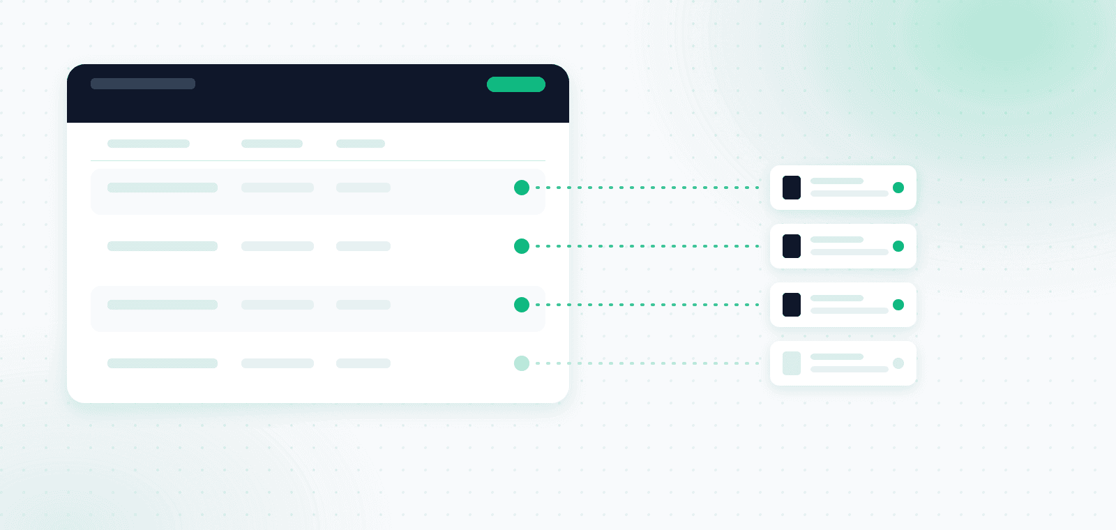 Scattered expense sources merging into one report package passed to the accountant